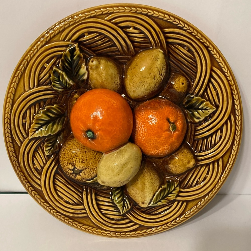 Retro Vintage INARCO Japan 3D Fruit Wall Hanging Decor